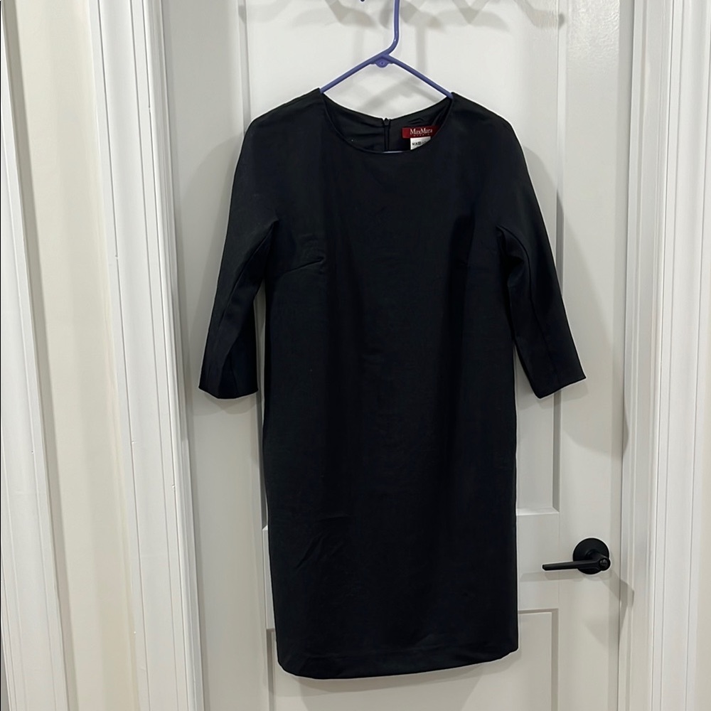 MaxMara Black Knee-Length Sheath Dress